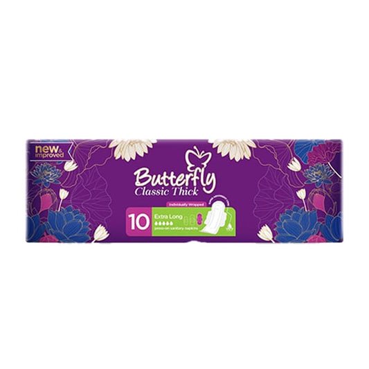 Butterfly Classic Thick Pads Extra Long 10 Pcs